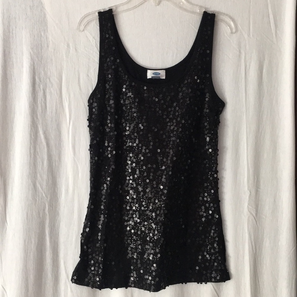 Black sparkly Old Navy tank top